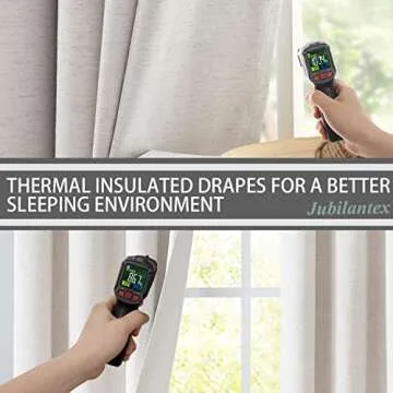 Jubilantex 100 Percent Blackout Curtains for Privacy