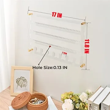 Elegant humberboat Jewelry Organizer - Wall Mounted Solution