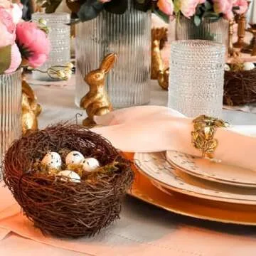 Handmade Artificial Birds Nest Set for Creative Decor