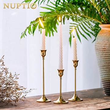 Buy Brass Gold Metal Taper Candle Holders for Elegant Decor