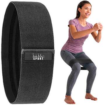 Nicole Miller Booty & Hip Resistance Band Women Sports Fitness Band for Squat Glute Hip Training Non...
