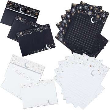 36pcs Starry Sky Letter Writing Stationary Set - Creative Japanese Style