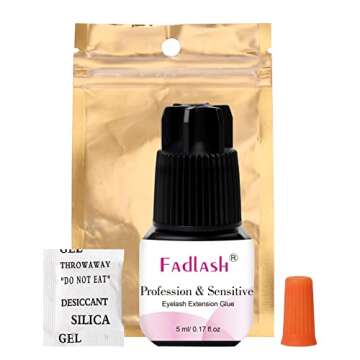 FADLASH Eyelash Extension Glue - Professional Strong Adhesive 5ml