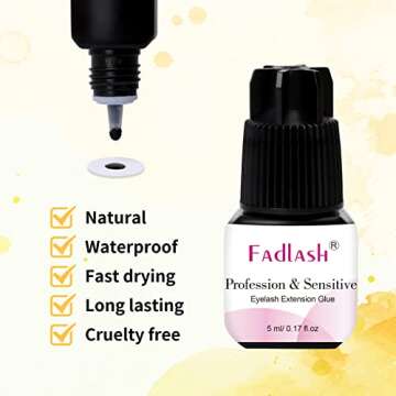 FADLASH Extra Strong Lash Glue 5ml 1S Dry Time 8 Weeks