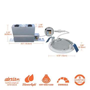 HALO 4-Inch Canless LED Downlight with Color Options