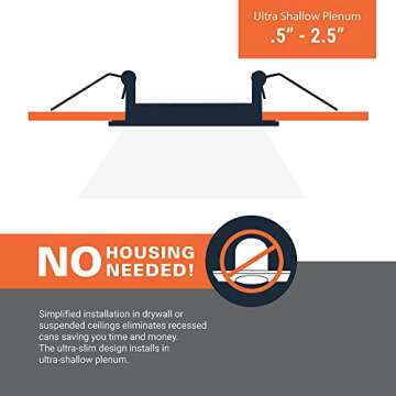 HALO 4-Inch Canless LED Downlight with Color Options