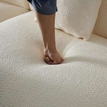 YOPENG 135.4" Oversized Curved Sectional Sofa,Comfy Modern Modular Couch with Chaise & 2 Pillows,6 Seater Boucle Sofas,Sectional Couches for Living Room,Apartment,Offce,Right Facing,Beige