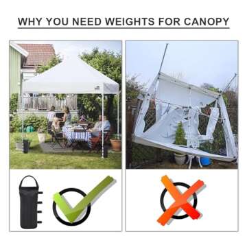 Eurmax Extra Large Canopy Weight Sand Bags 4-Pack