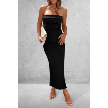Stylish Bodycon Maxi Tube Dress for Women - PRETTYGARDEN