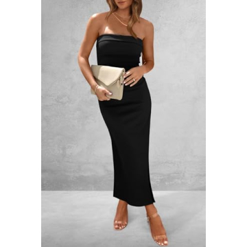 Stylish Bodycon Maxi Tube Dress for Women - PRETTYGARDEN