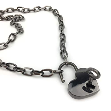 Succuba Padlock Necklace Chain Collar for All Genders