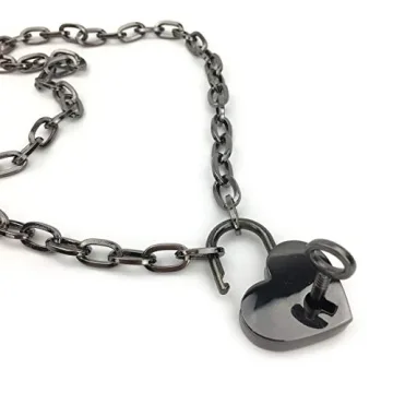 Succuba Padlock Necklace Chain Collar for All Genders