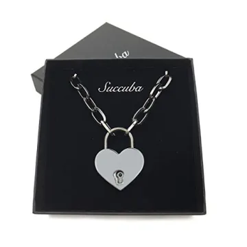 Succuba Padlock Necklace Chain Collar for All Genders