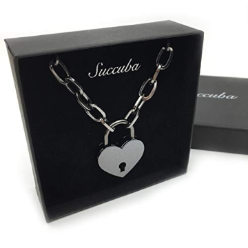 Succuba Padlock Necklace Chain Collar for All Genders