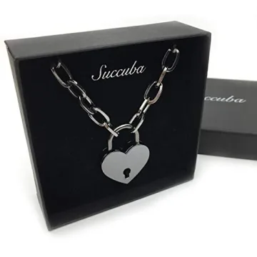 Succuba Padlock Necklace Chain Collar for All Genders