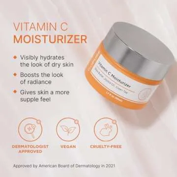 goPure Vitamin C Day Moisturizer - Anti-Aging Vitamin C Face Cream for More Radiant-Looking Complexion, Made with Hydrating Shea Butter and Jojoba Oil and Antioxidant Green Tea - 1.7 fl oz