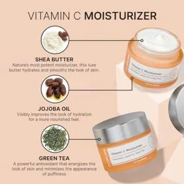 goPure Vitamin C Day Moisturizer - Anti-Aging Vitamin C Face Cream for More Radiant-Looking Complexion, Made with Hydrating Shea Butter and Jojoba Oil and Antioxidant Green Tea - 1.7 fl oz