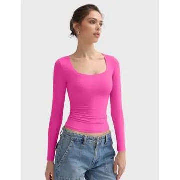 PUMIEY Long Sleeve Shirts for Women - Soft & Stylish