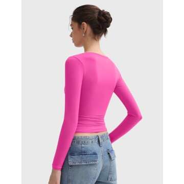 PUMIEY Long Sleeve Shirts for Women - Soft & Stylish