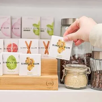 Simply Gum Ginger Flavor - Natural Chewing Gum Pack of Six