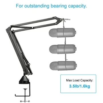 YOUSHARES SM7B Boom Arm with Premium Pop Filter and Windscreen