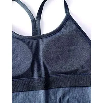 CRZ YOGA Seamless Tank Top with Built-in Bra for Women