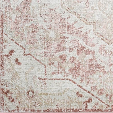 Mark&Day Baflo Traditional Blush Area Rug 5x7 Perfect for Living Spaces