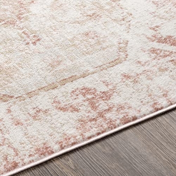 Mark&Day Baflo Traditional Blush Area Rug 5x7 Perfect for Living Spaces