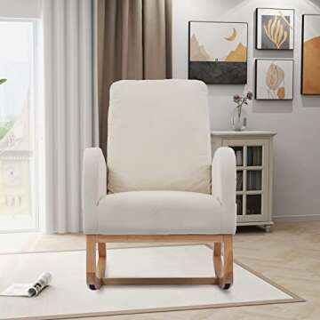 Setawix Rocking Chair for Nursery and Living Room