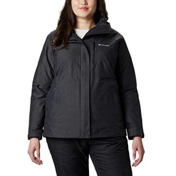 Columbia Women's Whirlibird Iv Interchange Jacket, Black Crossdye, Large