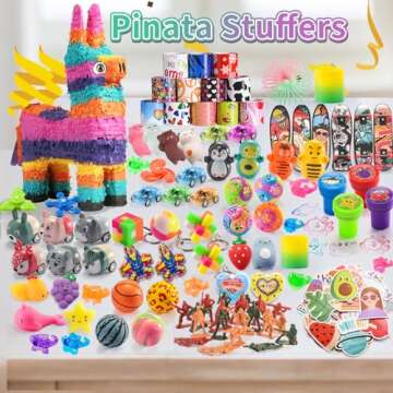 Yutin 160 PCS Party Favors Goodie Bags Stuffers for Kids, Prize Box Toys for Kids Classroom Treasure Chest Prizes, Little Bulk Toys for Pinata Stuffers, Birthday Gift Egg Fillers