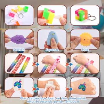 Yutin 160 PCS Party Favors Goodie Bags Stuffers for Kids, Prize Box Toys for Kids Classroom Treasure Chest Prizes, Little Bulk Toys for Pinata Stuffers, Birthday Gift Egg Fillers