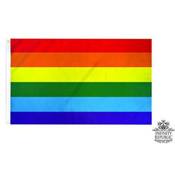 Infinity Republic Sunrise Series - Rainbow Flag 3x5ft Poly - Perfect for Indoors/Outdoors!