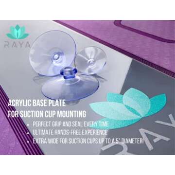 The Lotus by Raya Hands-Free Suction Cup Mount Mat