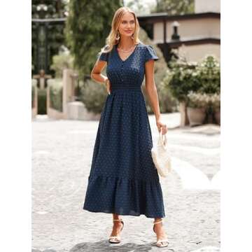PRETTYGARDEN Summer Boho Maxi Dress for Women