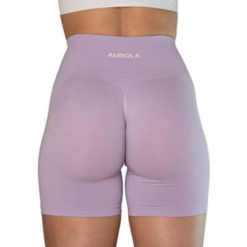 Bright Colors Maybe See Through Not Squat Proof Summer Workout Shorts for Women Seamless Scrunch Run...