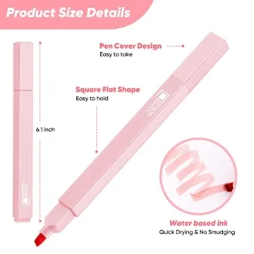 Pastel Taotree Aesthetic Highlighters for Journaling