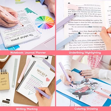 Pastel Taotree Aesthetic Highlighters for Journaling