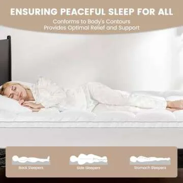 XEDREAM Extra Thick Twin XL Mattress Pad, Pillow Top Mattress Topper Twin XL, Grid Embossing Twin XL Mattress Cover with Deep Pocket Stretches up to 21", 39"x 80"