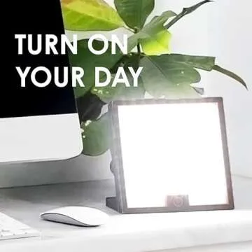 Circadian Optics Lumine Light Therapy Lamp | As Seen On Shark Tank | 10,000 Lux Full Spectrum UV-Free Light | Boost Mood, Improve Sleep, Increase Energy & Enhance Focus