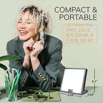 Circadian Optics Lumine Light Therapy Lamp | As Seen On Shark Tank | 10,000 Lux Full Spectrum UV-Free Light | Boost Mood, Improve Sleep, Increase Energy & Enhance Focus