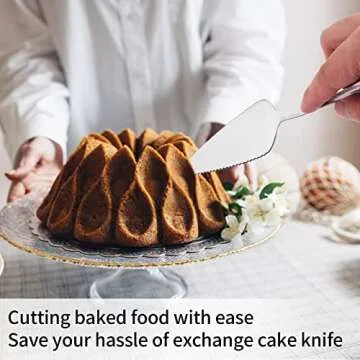 10 Pack Stainless Steel Cake Server Set for All Occasions