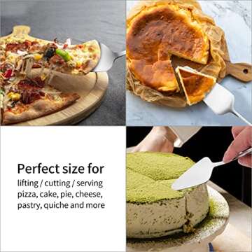 10 Pack Stainless Steel Cake Server Set for All Occasions