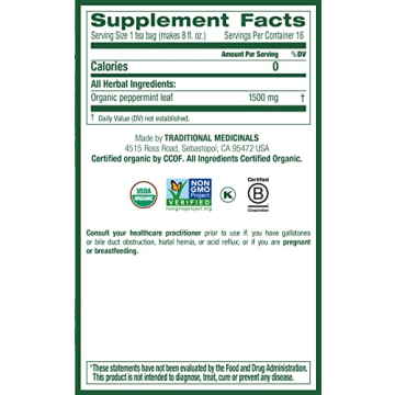 Organic Peppermint Herbal Tea - Pack of 3