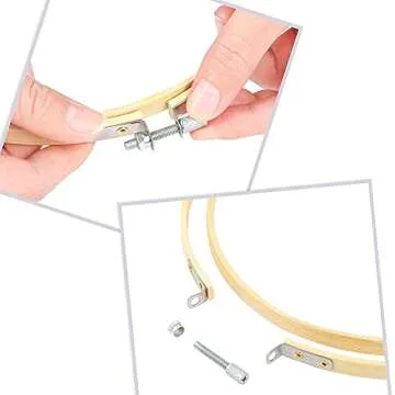 Caydo 8 Piece Embroidery Hoops Set for All Craft Projects