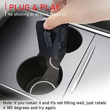 Cup Holder Limiter Insert for 2021-2023 Tesla Model 3 & Y