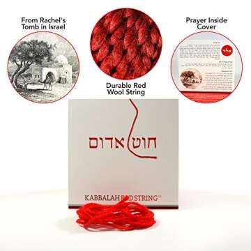 The Original Kabbalah Red String Bracelet from Israel - Red String Bracelet Pack 60 Inch Red String ...