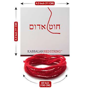The Original Kabbalah Red String Bracelet from Israel - Red String Bracelet Pack 60 Inch Red String for up to 7 Evil Eye Protection Bracelets - Prayer, Blessing & Instructions Included!