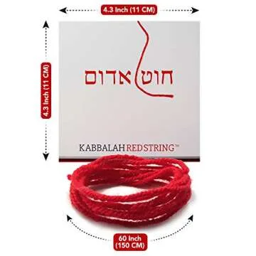 The Original Kabbalah Red String Bracelet from Israel - Red String Bracelet Pack 60 Inch Red String for up to 7 Evil Eye Protection Bracelets - Prayer, Blessing & Instructions Included!