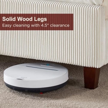 HOWE Corduroy Upholstered King Bed Frame - Elegant & Sturdy